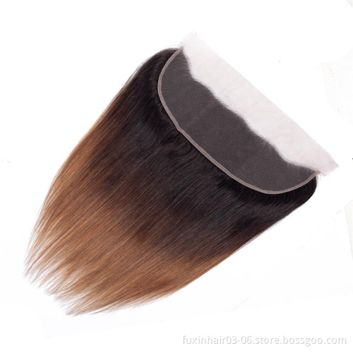 Brazilian virgin remy human hair bundles with frontal ombre hair extensions